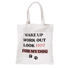 Pearhead Dumbbell Dog Toy and Tote Bag Set, Pet Owner Gift Set
